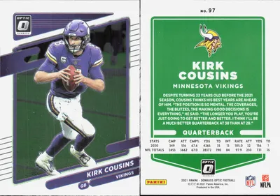 Kirk Cousins 2021 Panini Donruss Optic
