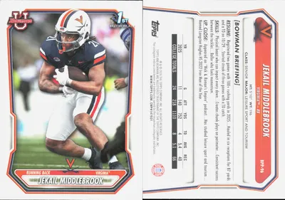 Jekail Middlebrook — 2026 Topps Bowman