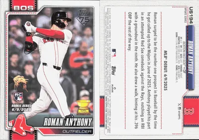Roman Anthony 2026 Topps Update Series