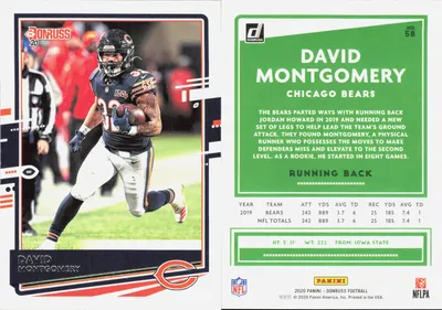 David Montgomery 2020 Panini Donruss