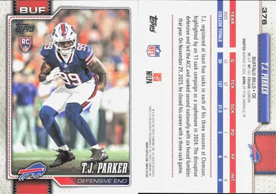 T.J. Parker card