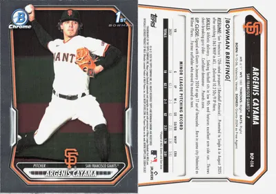Argenis Cayama — 2026 Topps Bowman