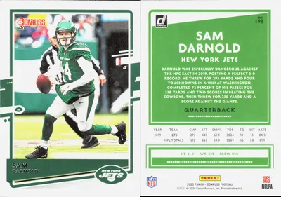 Sam Darnold 2020 Panini Donruss