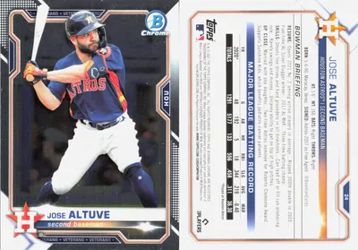 Jose Altuve 2021 Topps Bowman