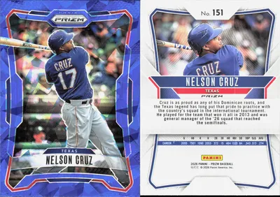 Nelson Cruz — 2026 Panini Prizm Prizms Blue Ice