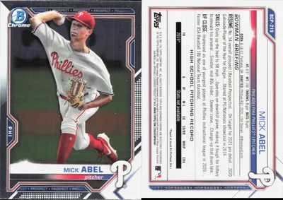 Mick Abel 2020 Topps Bowman Chrome