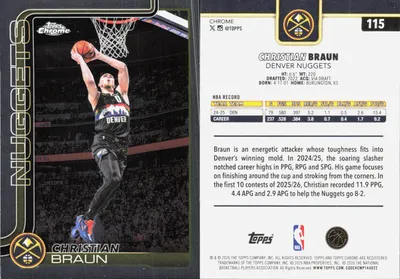 Christian Braun — 2025 Topps Chrome