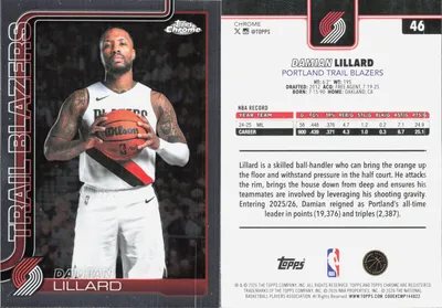 Damian Lillard — 2025 Topps Chrome