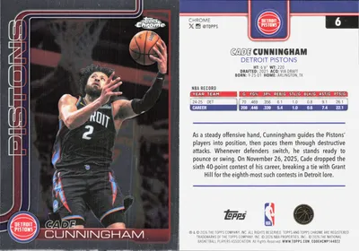 Cade Cunningham card
